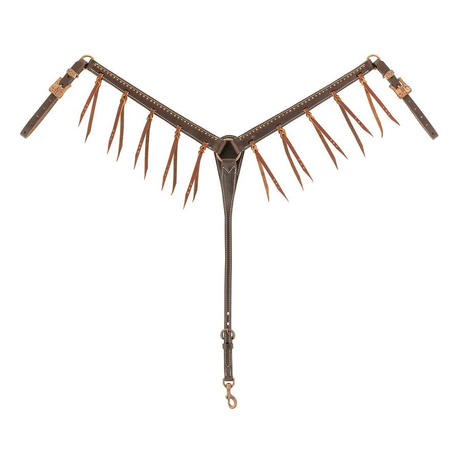 Weaver Western Outlaw Tasseled Leather Breast Collar