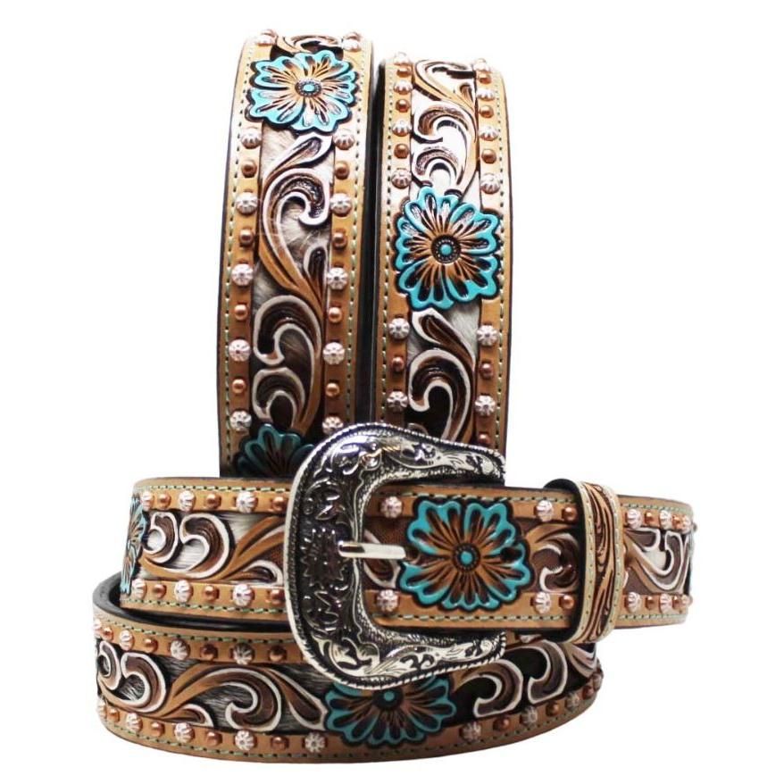 Western Men's 1 1/2" Tooled Belt - 26FK93