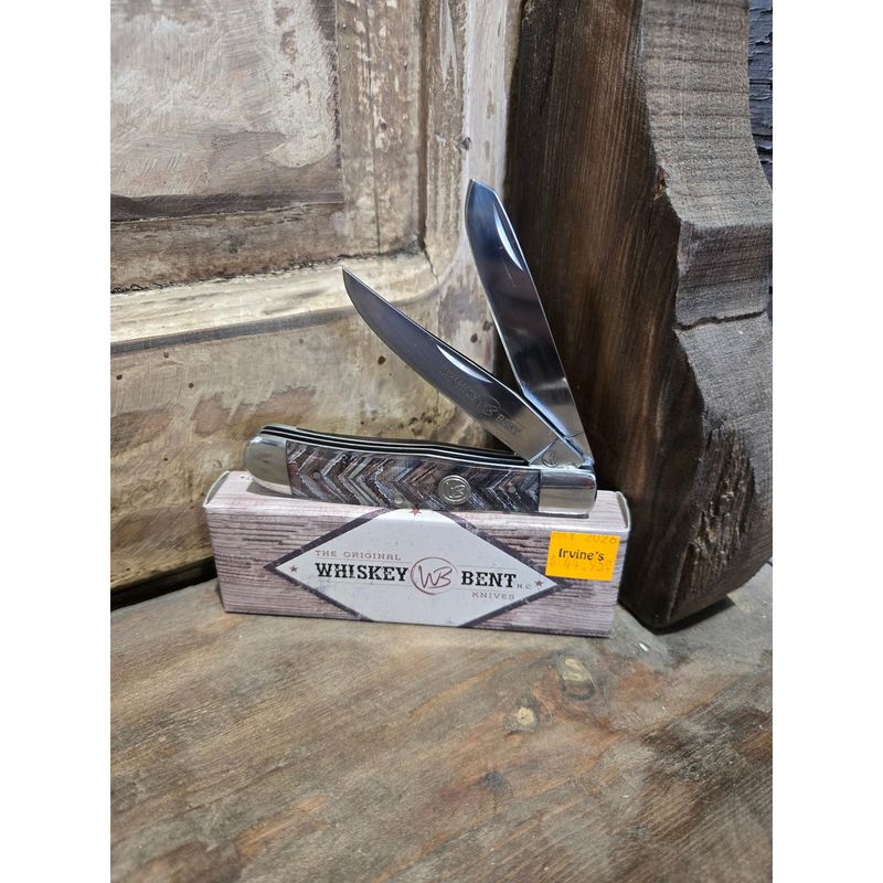 Whiskey Bent Brown Mammoth Trapper Pocket Knife