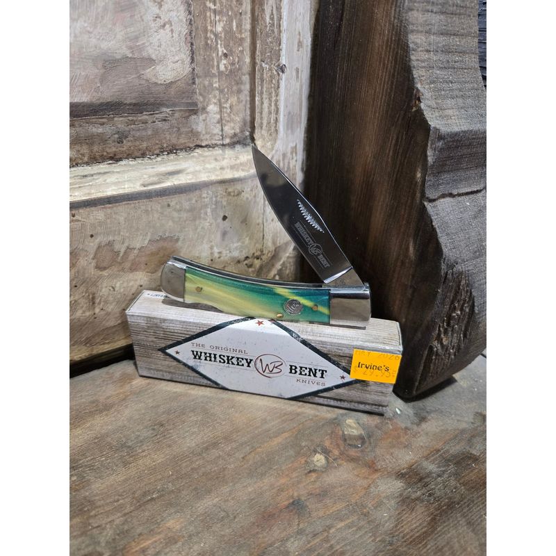 Whiskey Bent Green Gold Opal Lock Pocket Knife