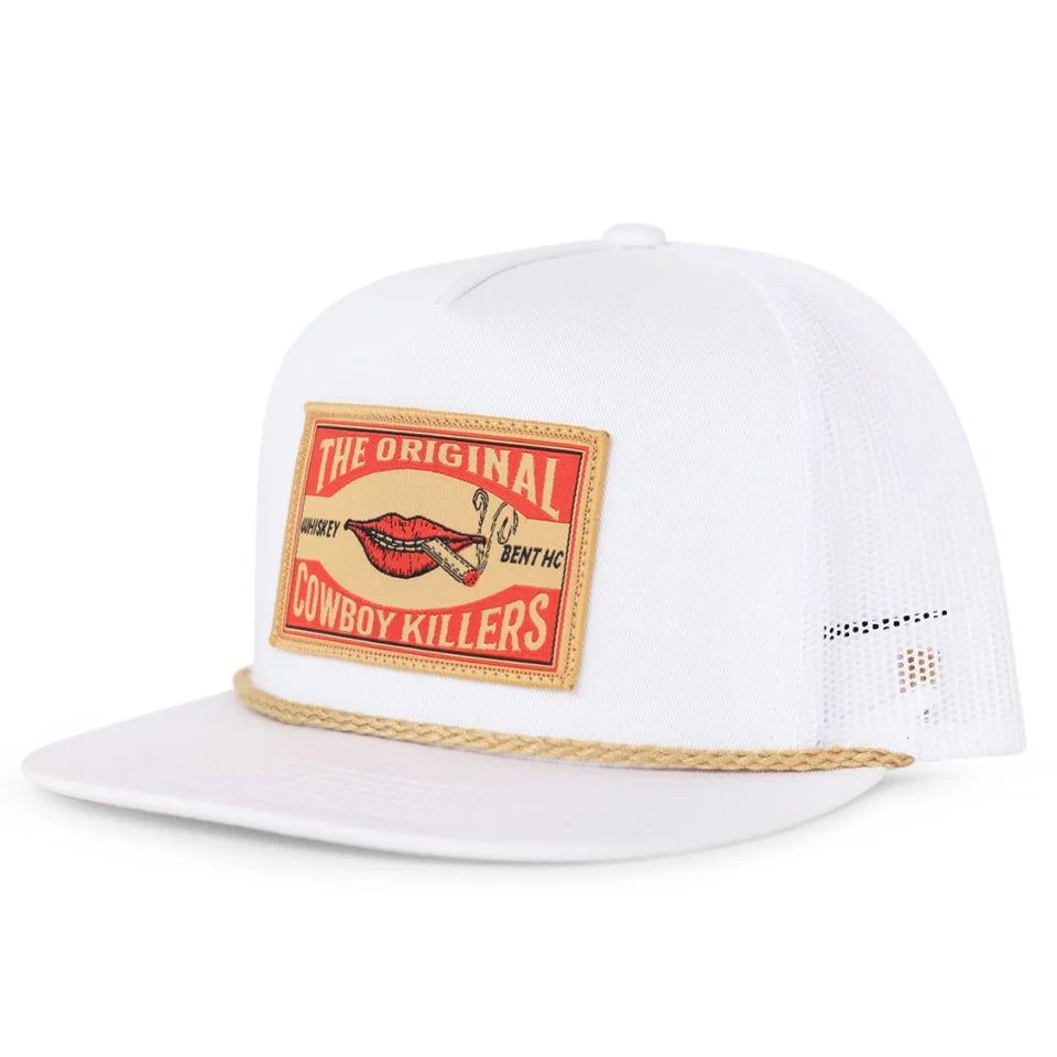 Whiskey Bent Hat Co Matchbox Cap - White