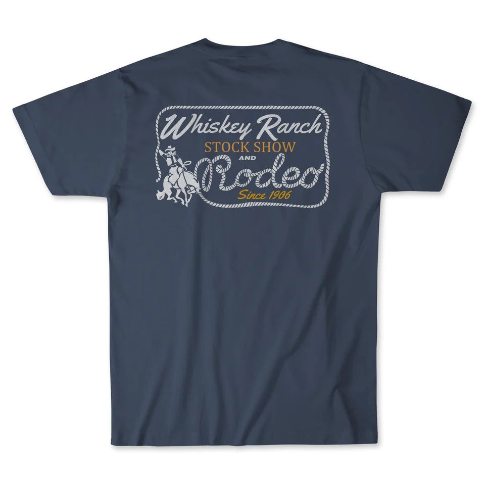 Whiskey Bent Hat Co - Stock Show Tee Shirt - Navy