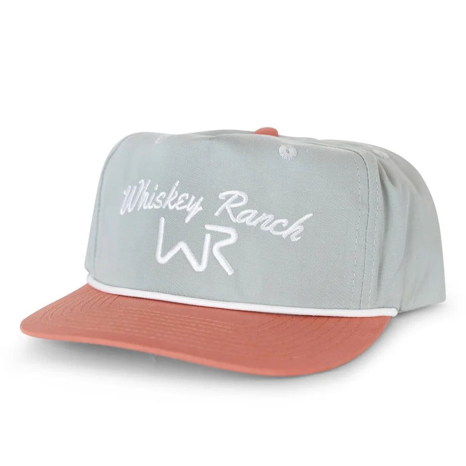 Whiskey Bent Hat Co Wild Bill Cap - Light Grey/Orange
