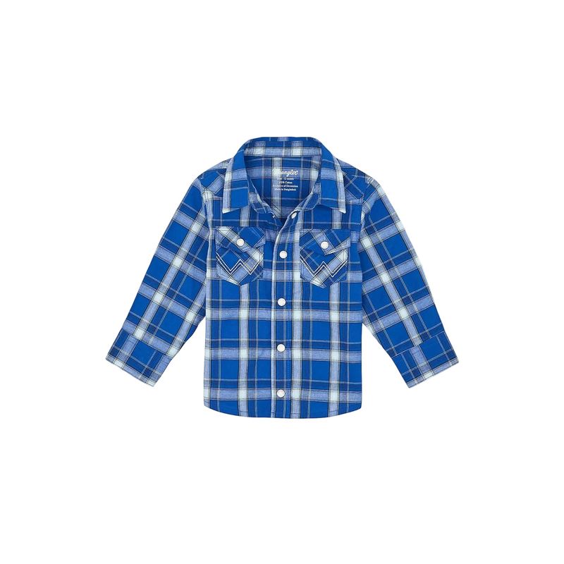 Wrangler Baby Boy Long Sleeve Shirt - Blue
