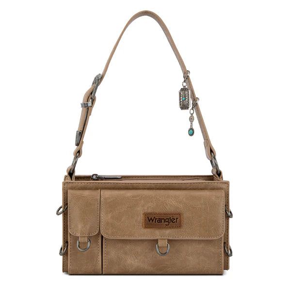 Wrangler Buckle Charm Small Shoulder Bag- Multiple Colours