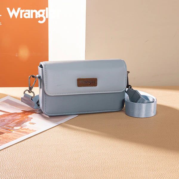 Wrangler Dual Tone Small Crossbody Wallet- Multiple Colours