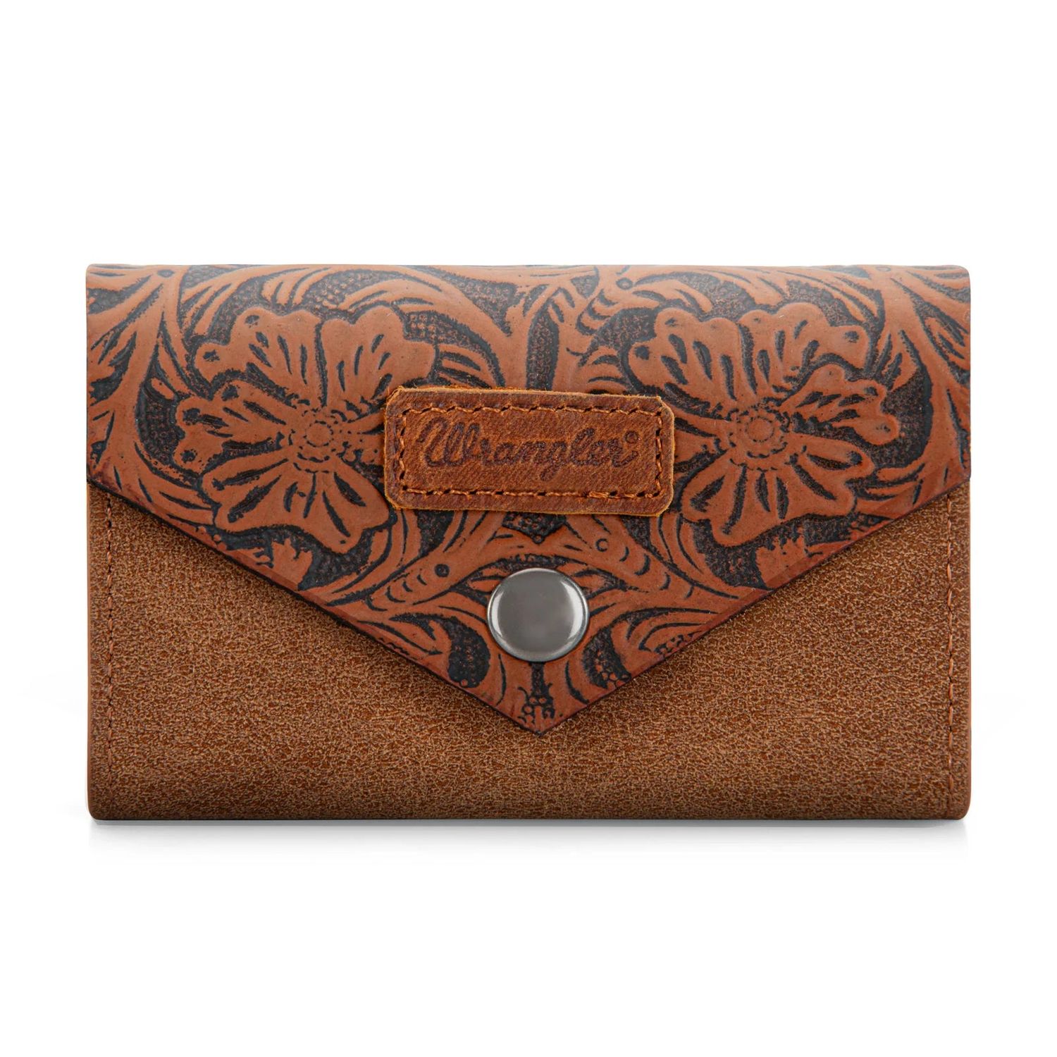 Wrangler Floral Tooled Card Holder- Multiple Colours