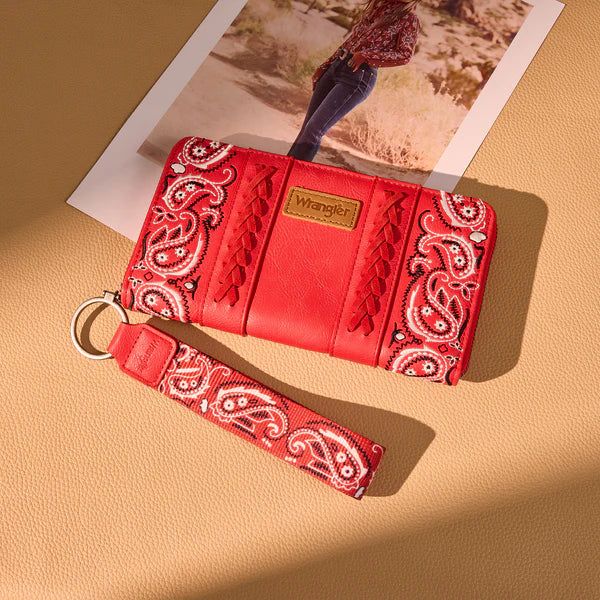 Wrangler Bandana Paisley Print Wallet- Multiple Colours