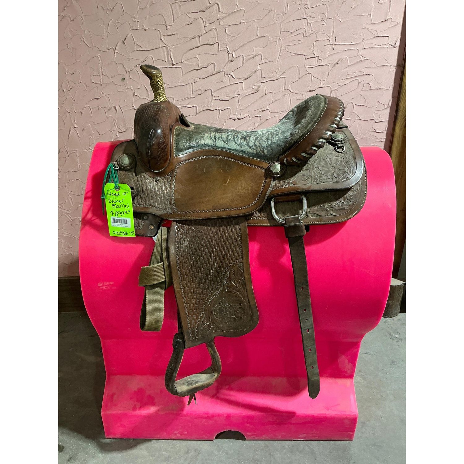 Used 15" Eamor Barrel Saddle