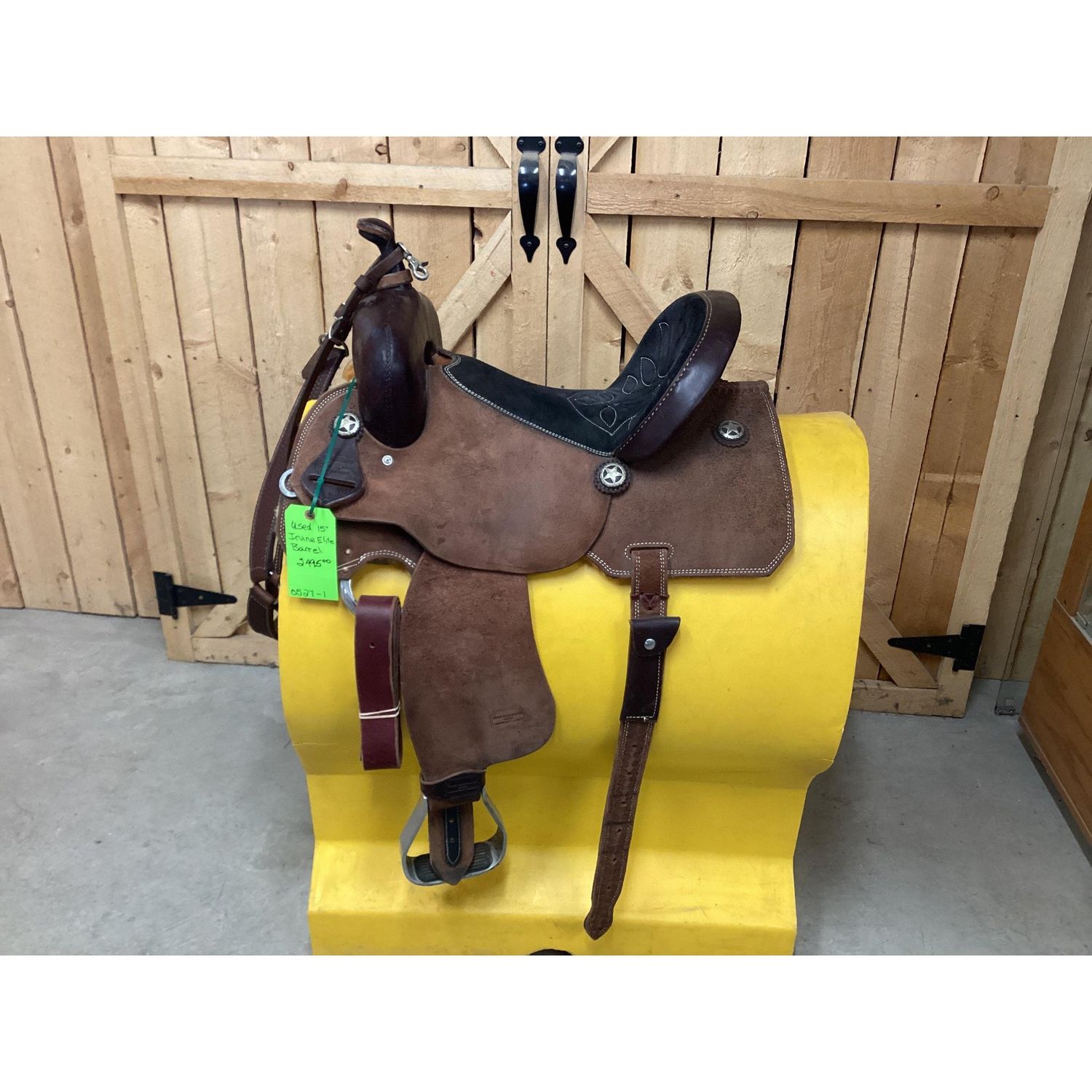 Used 15” Irvine Elite Barrel Saddle