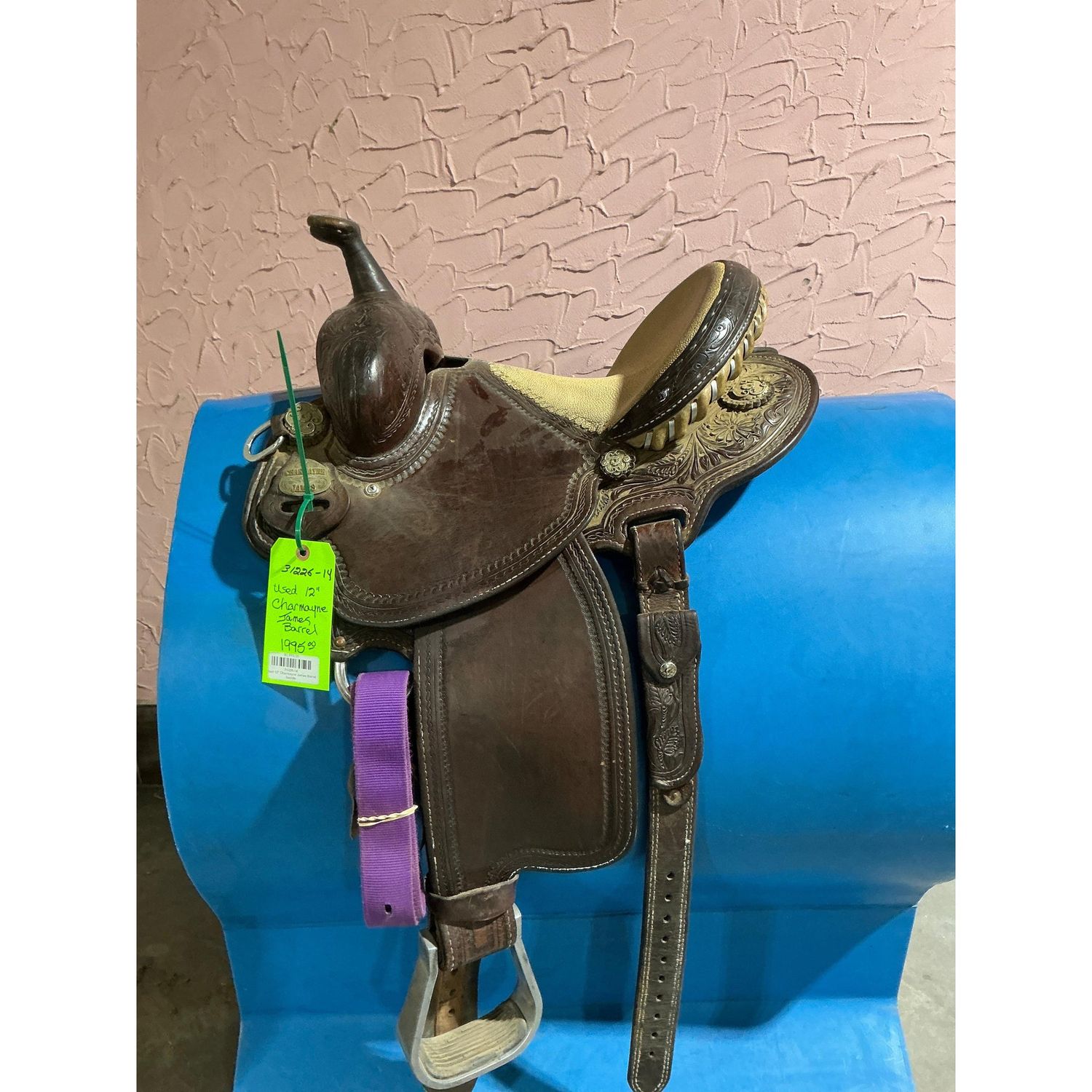Used 12" Charmayne James Barrel Saddle
