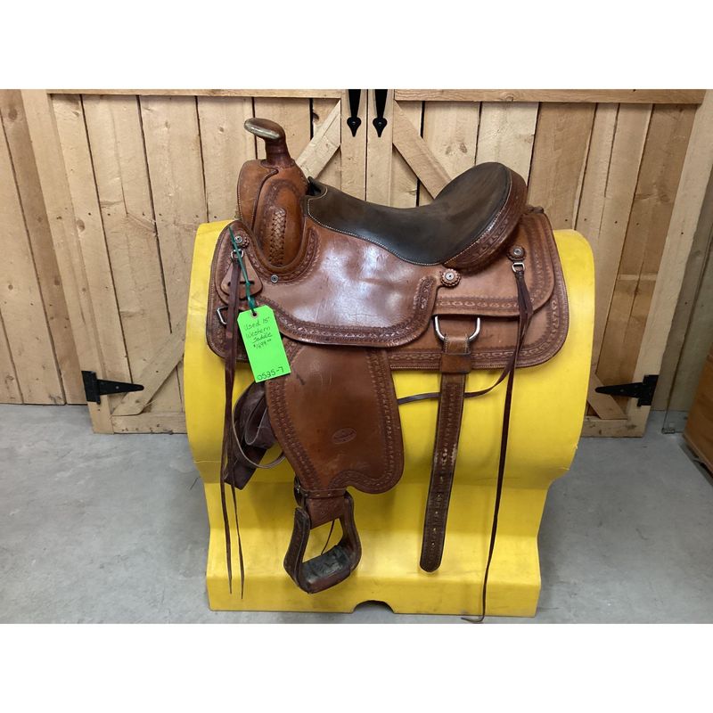 Used 15” Western Saddle - 0526-7