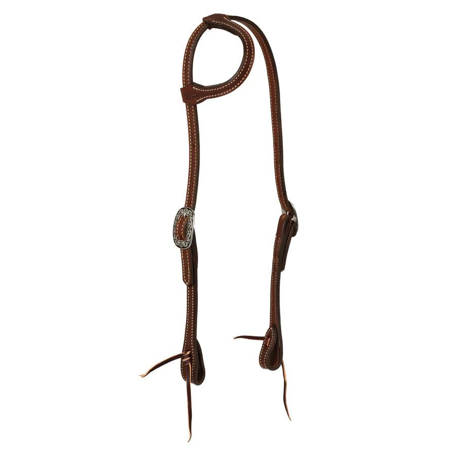 Weaver Basin Cowboy Western Leather 5/8" Sliding Ear Headstall