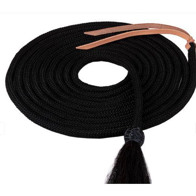 Weaver Nylon Mecate with Horsehair Tassel- 1/2 x 23 - 50-1693-BK