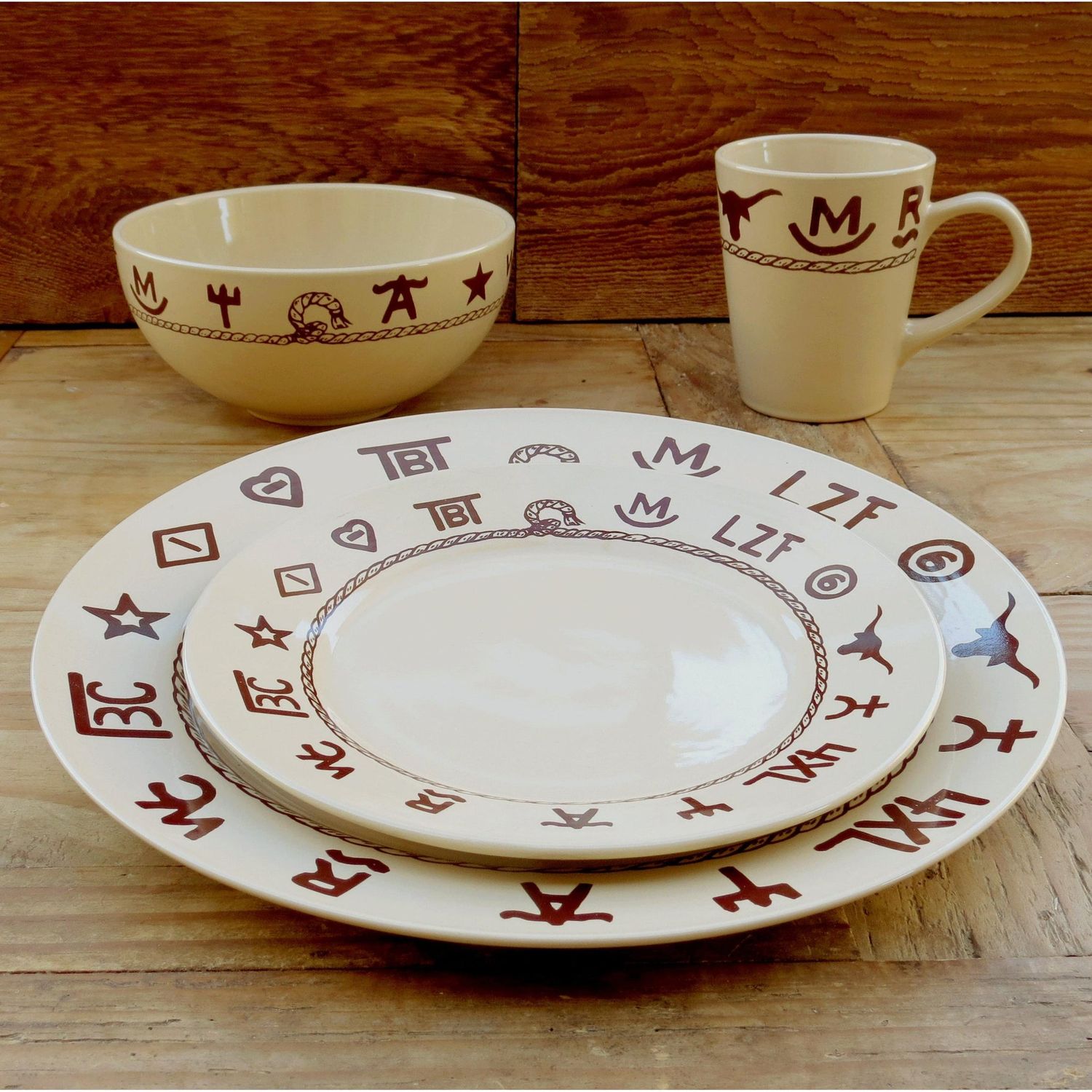West Creation Brands 16 Pieces Place Setting Dinnerware Set