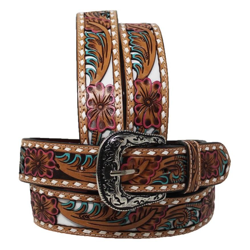Western Men's 1 1/2" Tooled Belt - 26FK83