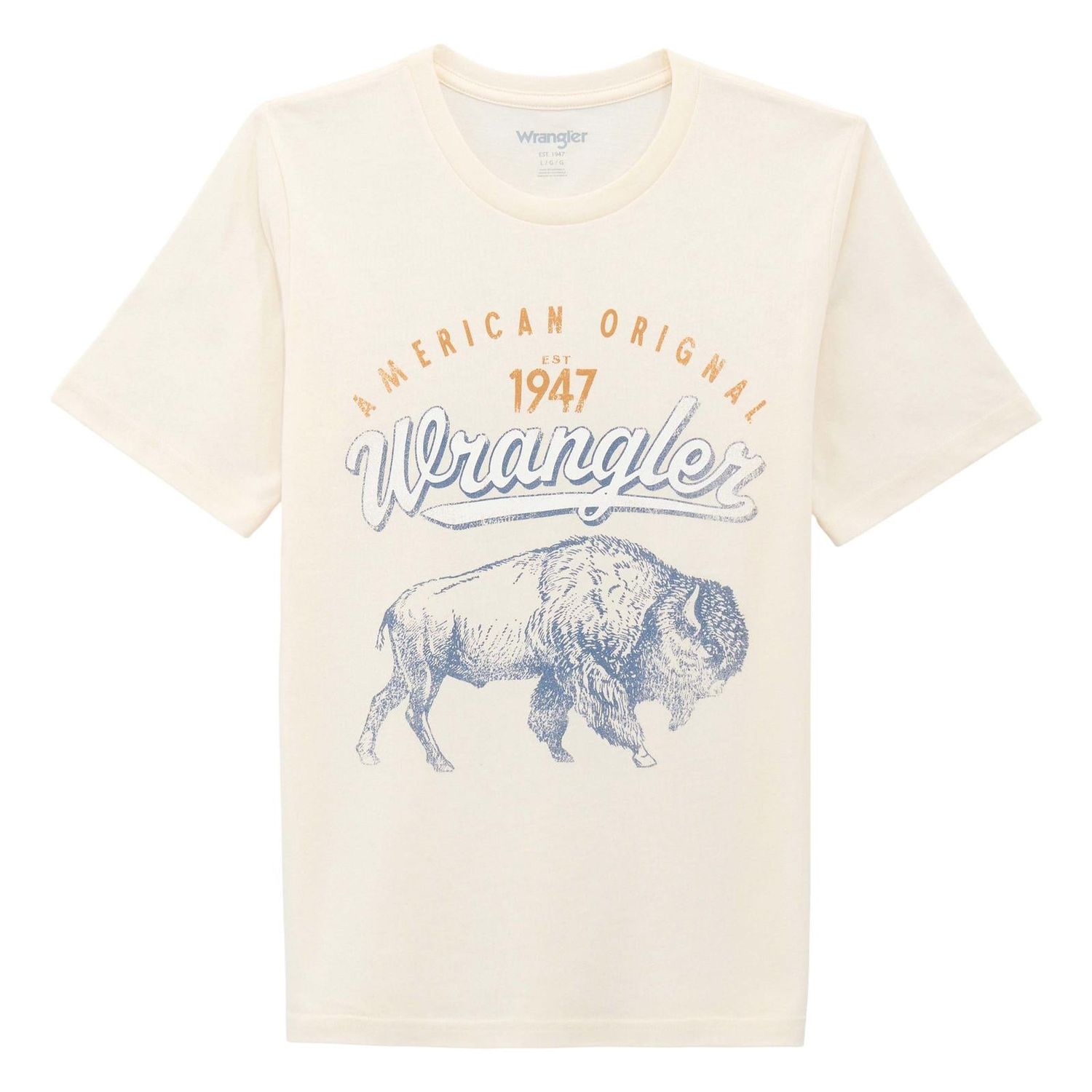 Wrangler Boy's Graphic Short Sleeve Tee Shirt - Antique White Heather - 112375839