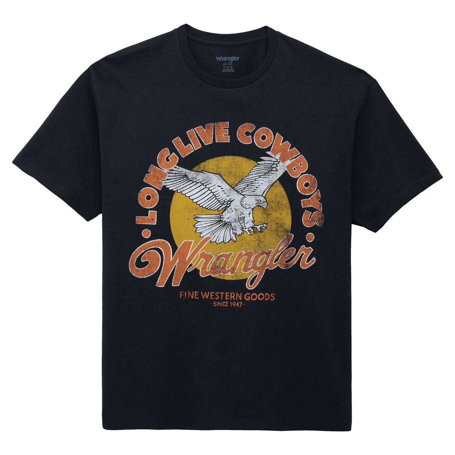 Wrangler Men's Graphic Short Sleeve Tee Shirt - Jet Black - 112375784
