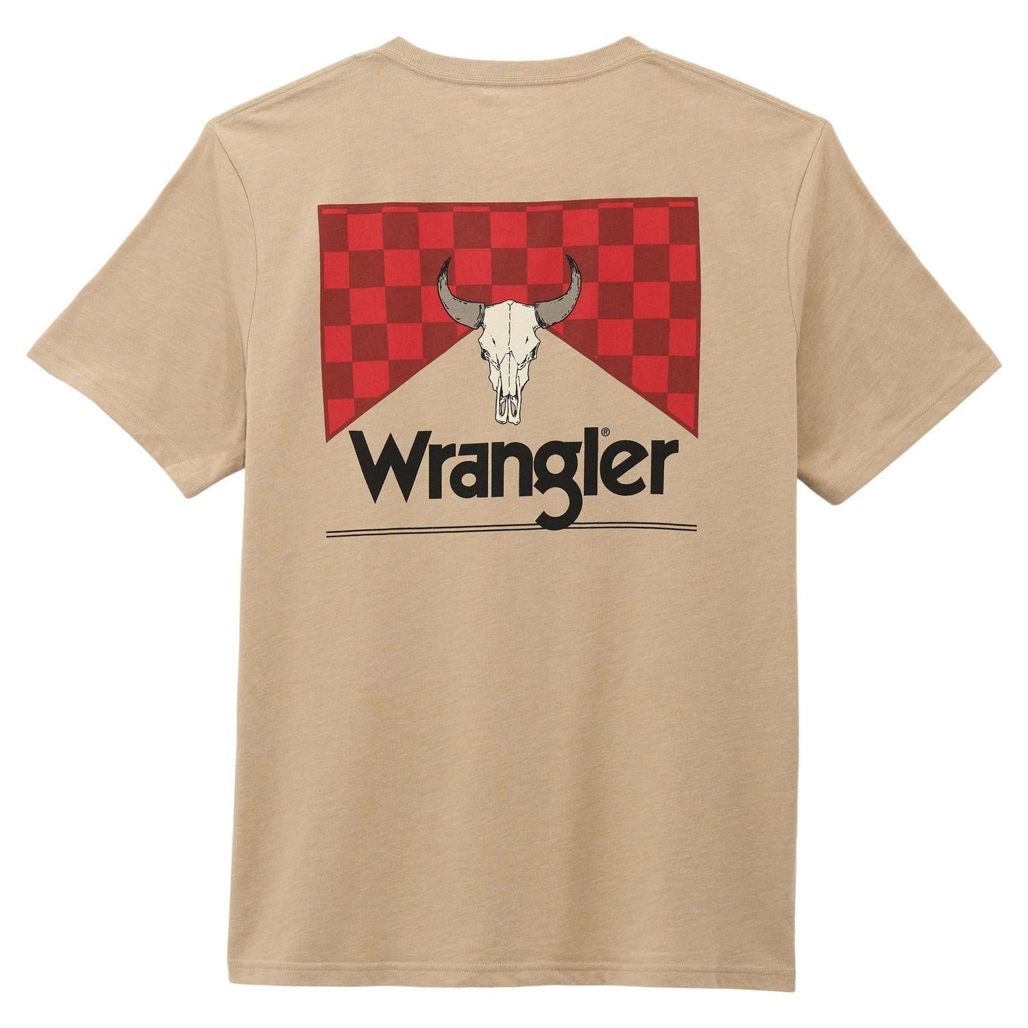 Wrangler Men's Graphic Short Sleeve Tee Shirt - Trench Coat Heather