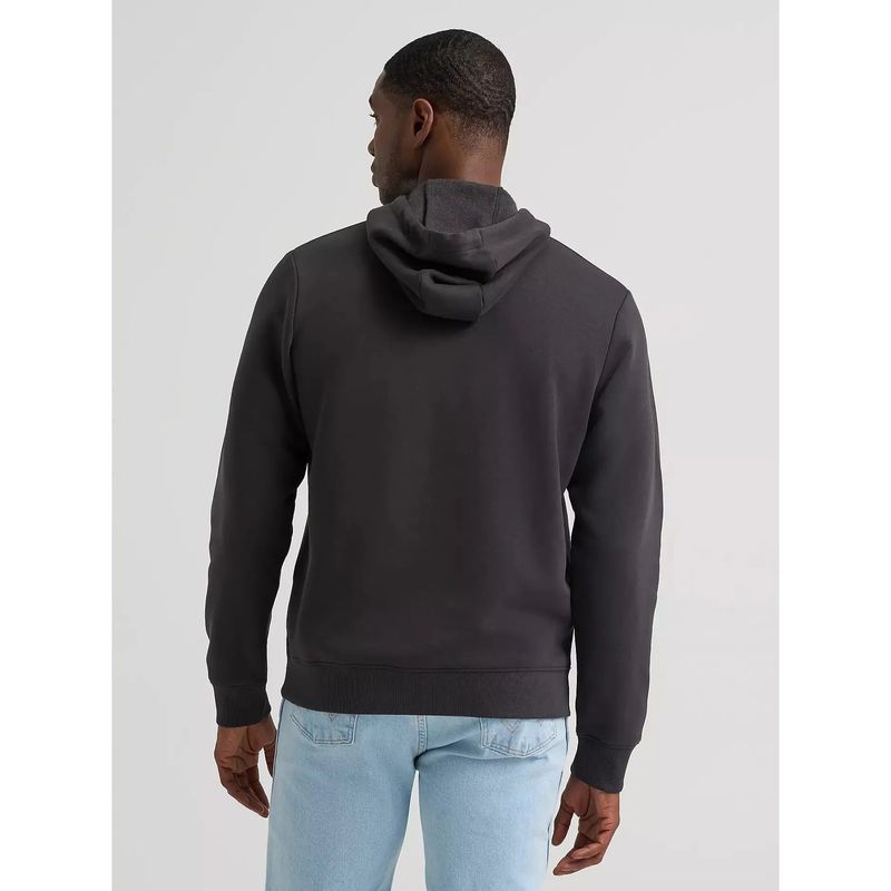 Wrangler Men's Upside Down Wrangler Graphic Hoodie - Phantom