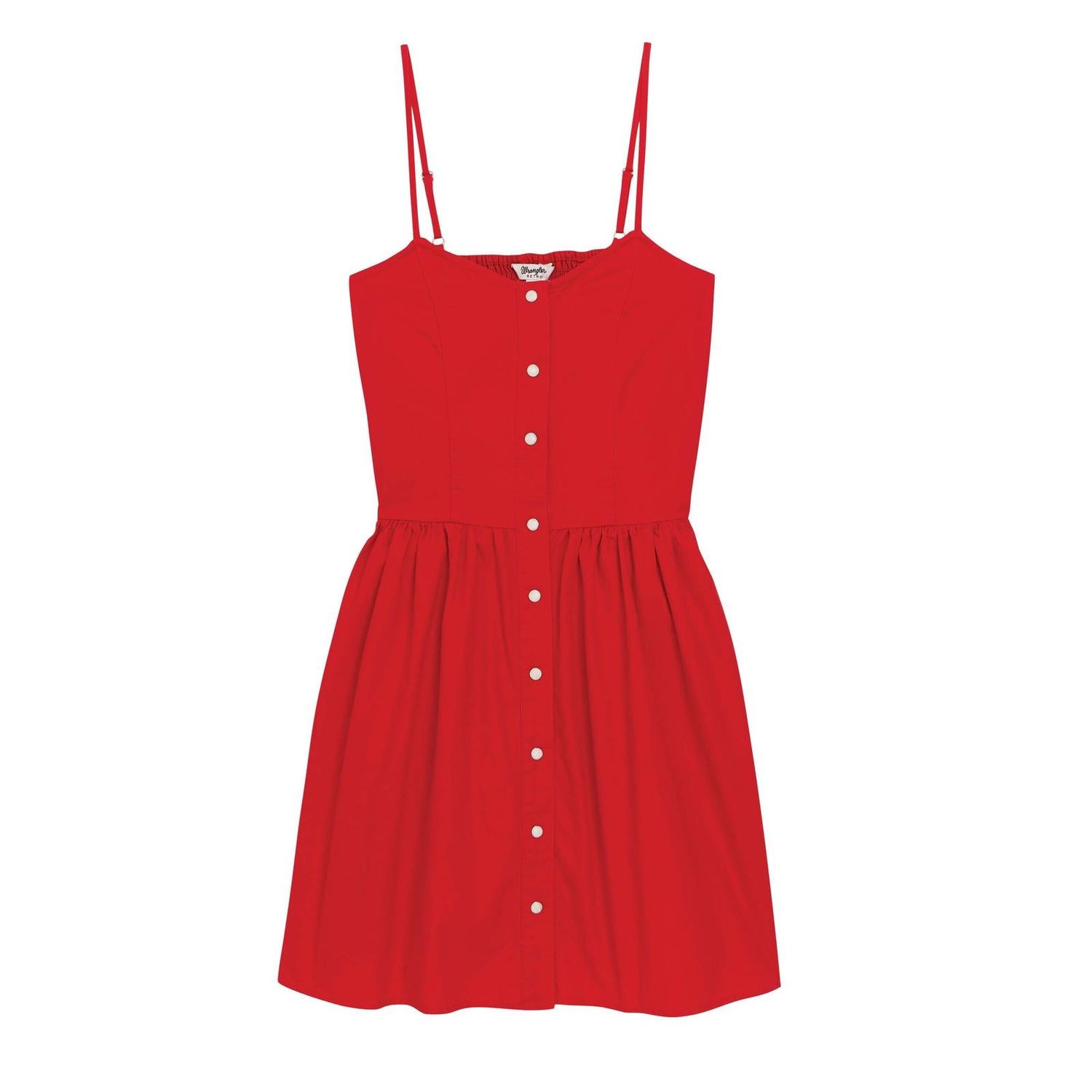 Wrangler Women's Retro Americana Sleeveless Snap Dress- Red