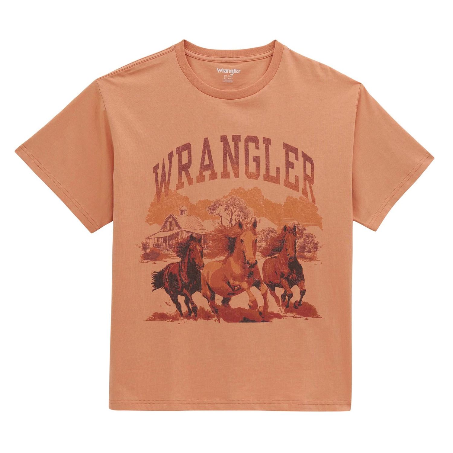 Wrangler Women's Retro® Graphic Short Sleeve Tee Shirt - Muted Clay