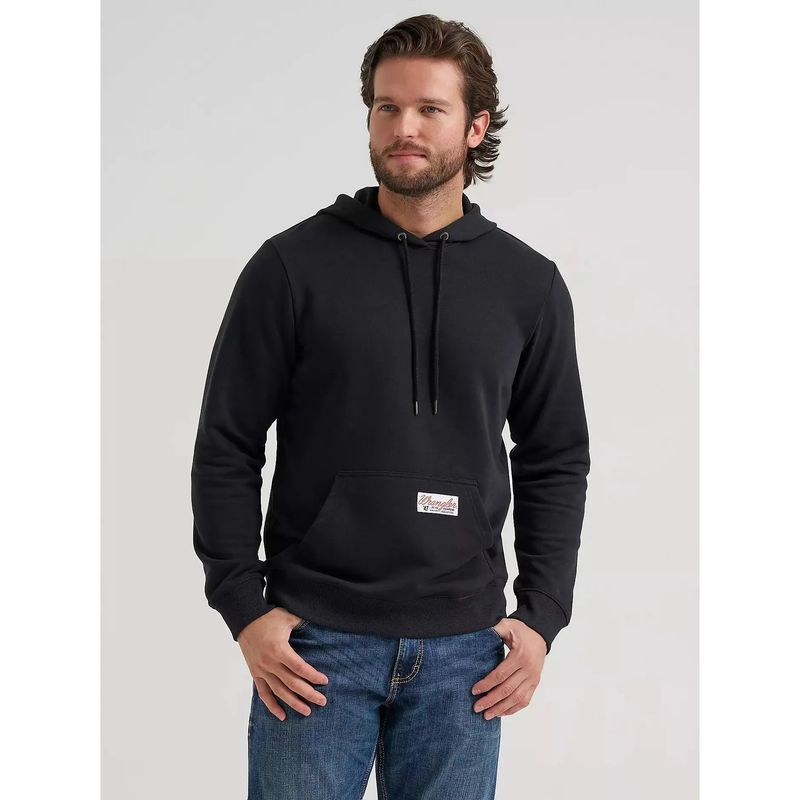 Wrangler Men's Fit For Champions Pullover Hoodie - Jet Black