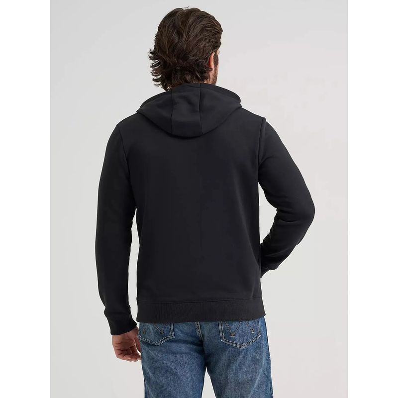 Wrangler Men's Fit For Champions Pullover Hoodie - Jet Black