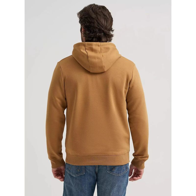 Wrangler Men's Fit For Champions Pullover Hoodie - Tobacco Brown