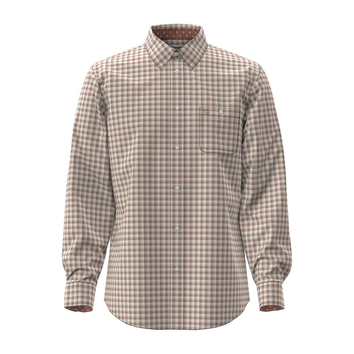 Wrangler Men's George Strait Collection One Pocket Long Sleeve Shirt - Rust - 112381953