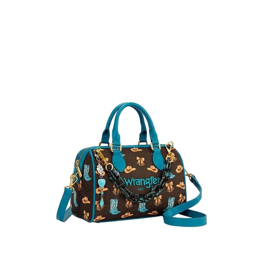 Wrangler Rodeo Icons Boston Bag - Coffee