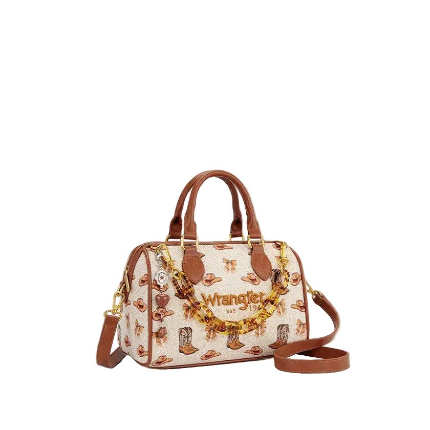 Wrangler Rodeo Icons Boston Bag - Tan