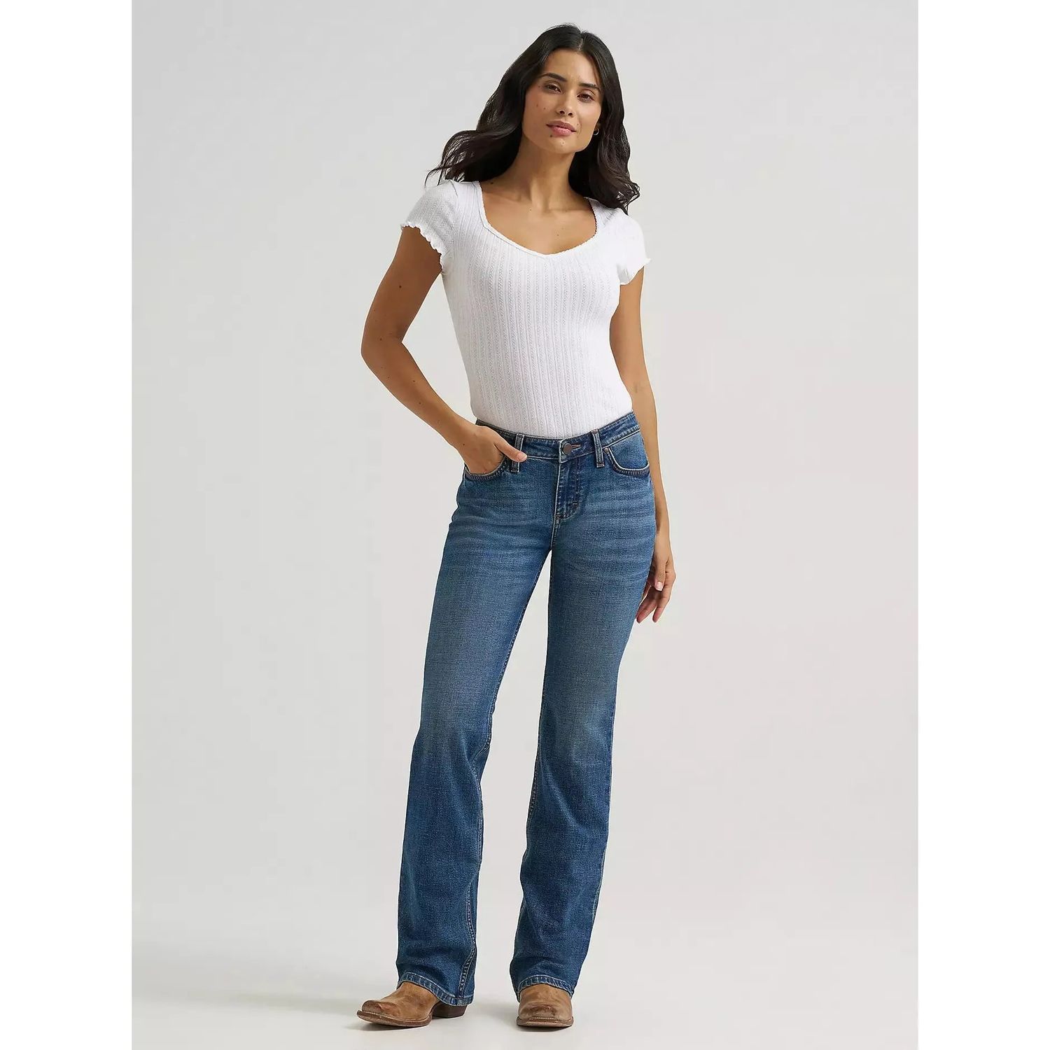 Wrangler Women's Retro® Mae Mid Rise Bootcut Jean - Marina