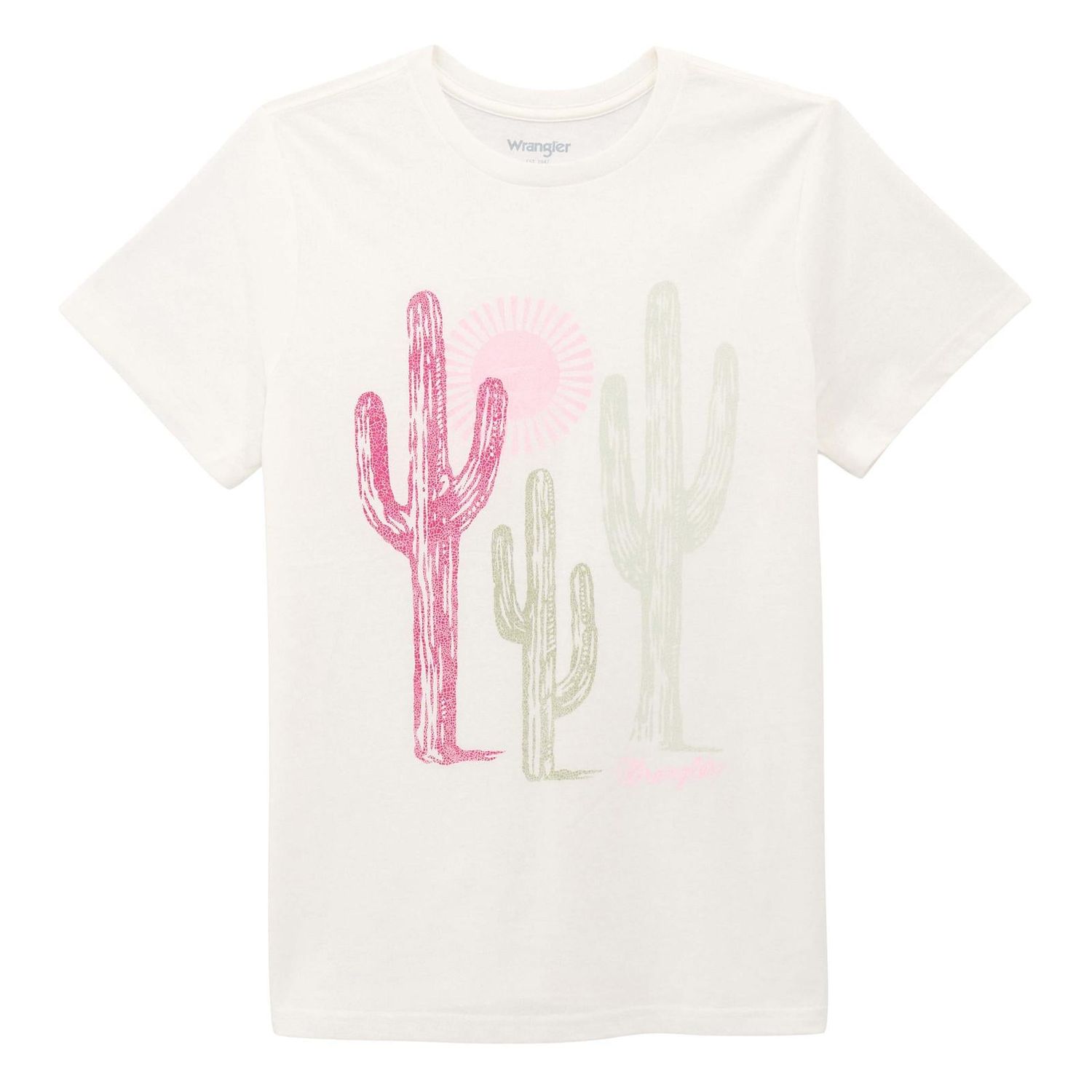 Wrangler Women's Short Sleeve Tee Shirt - Bright White Heather - 112375872