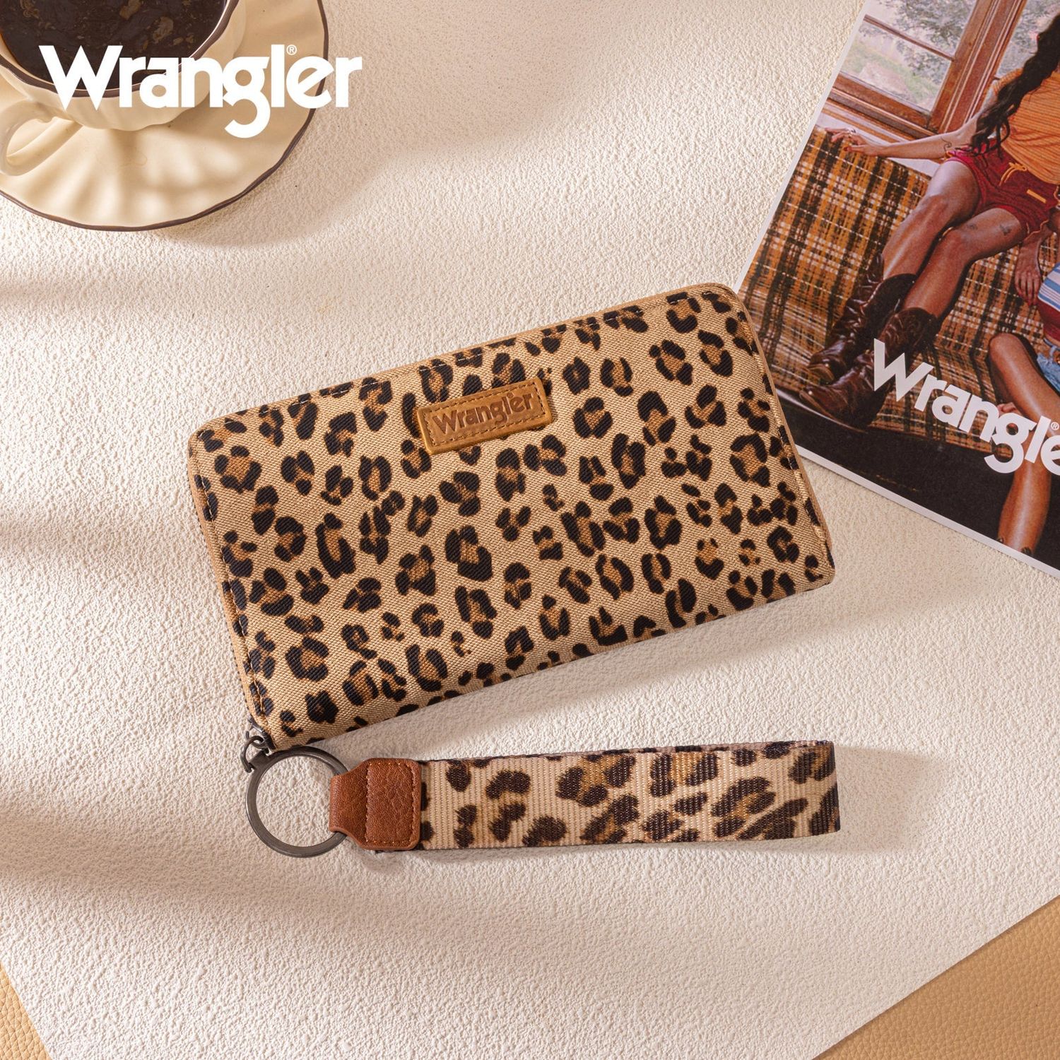 Wrangler Leopard Print Wallet/Wristlet-Multiple Colours