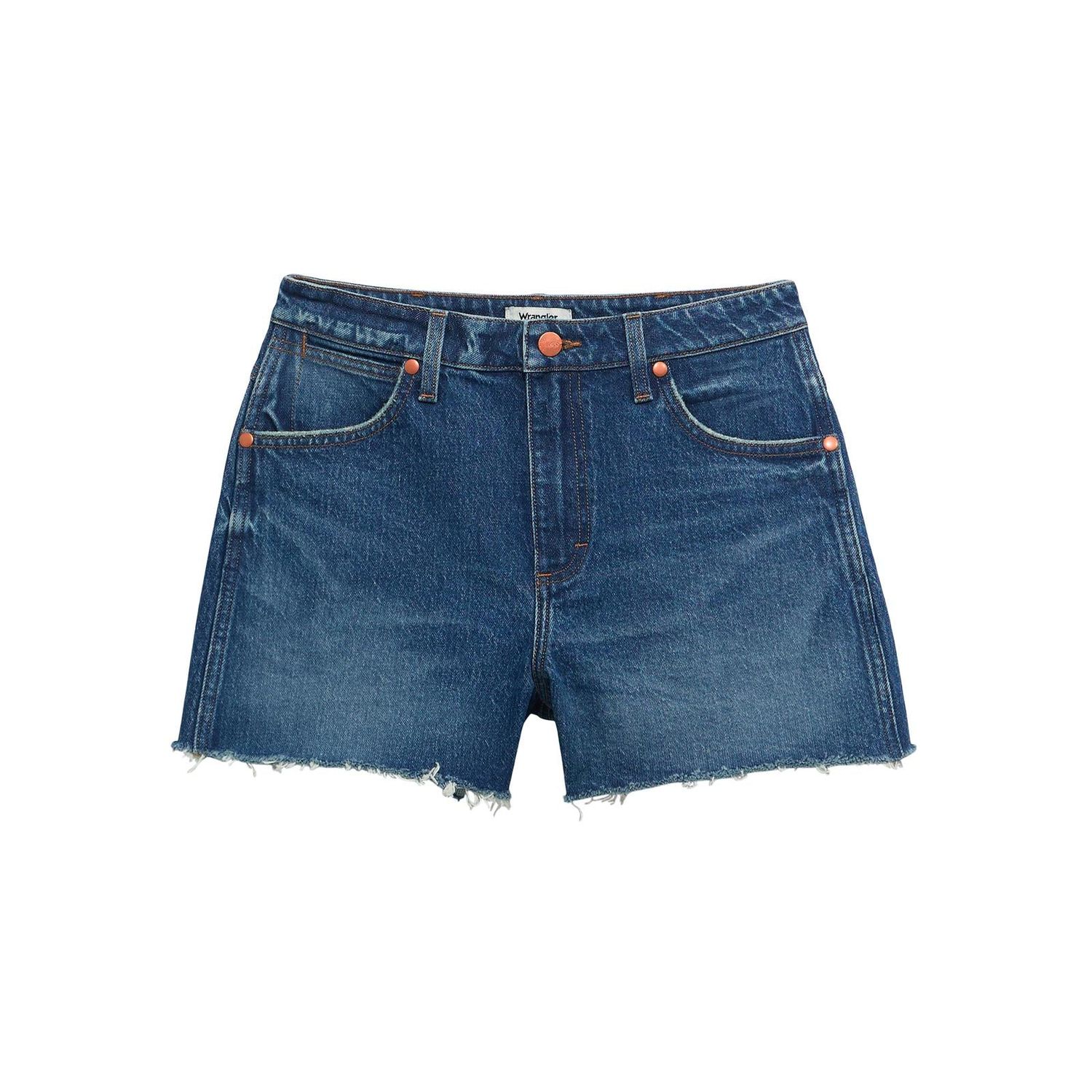 Wrangler Women's Cowboy High Rise Shorts- Juniper