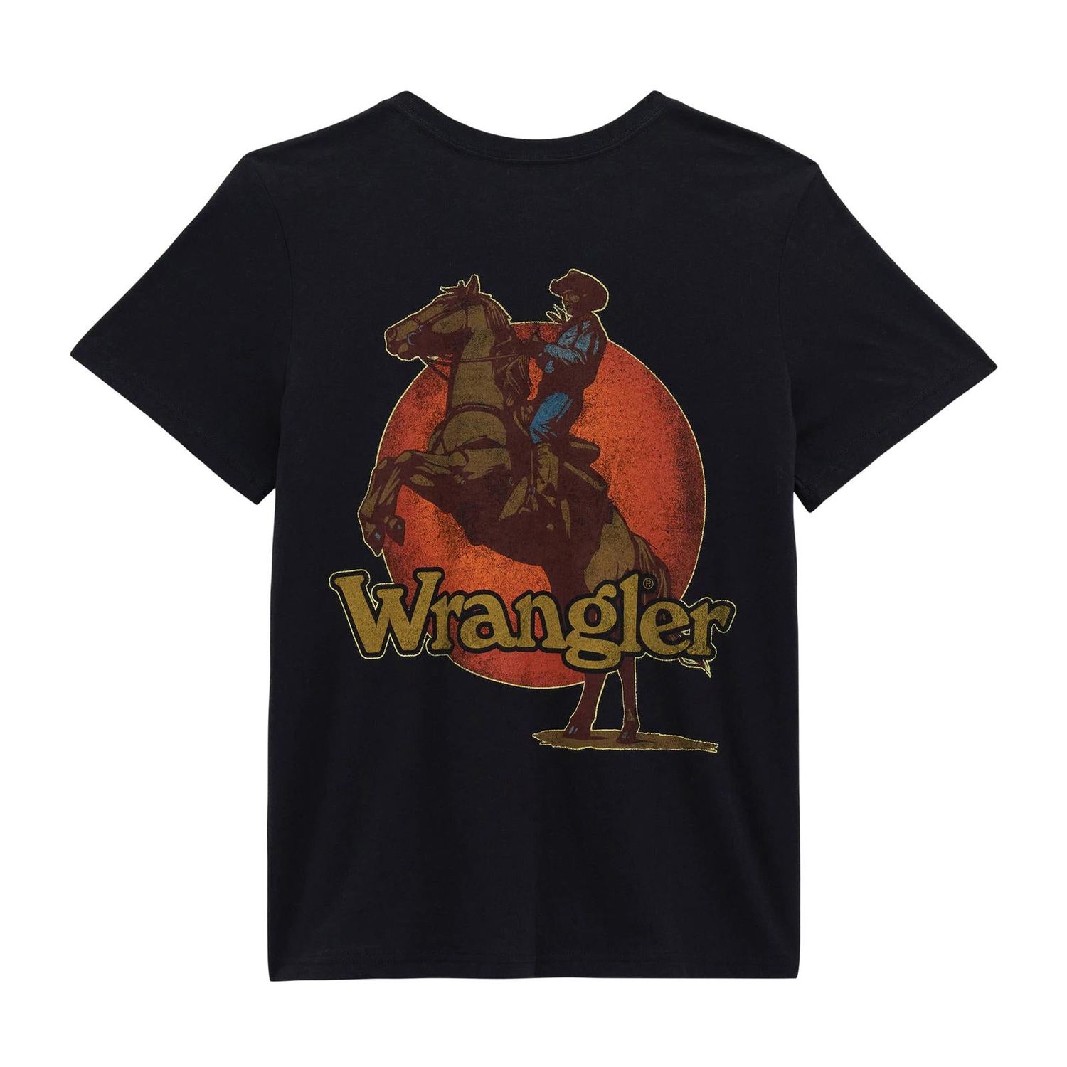 Wrangler Women's Retro® Graphic Short Sleeve Long Live Cowboys Tee Shirt - Black Beauty