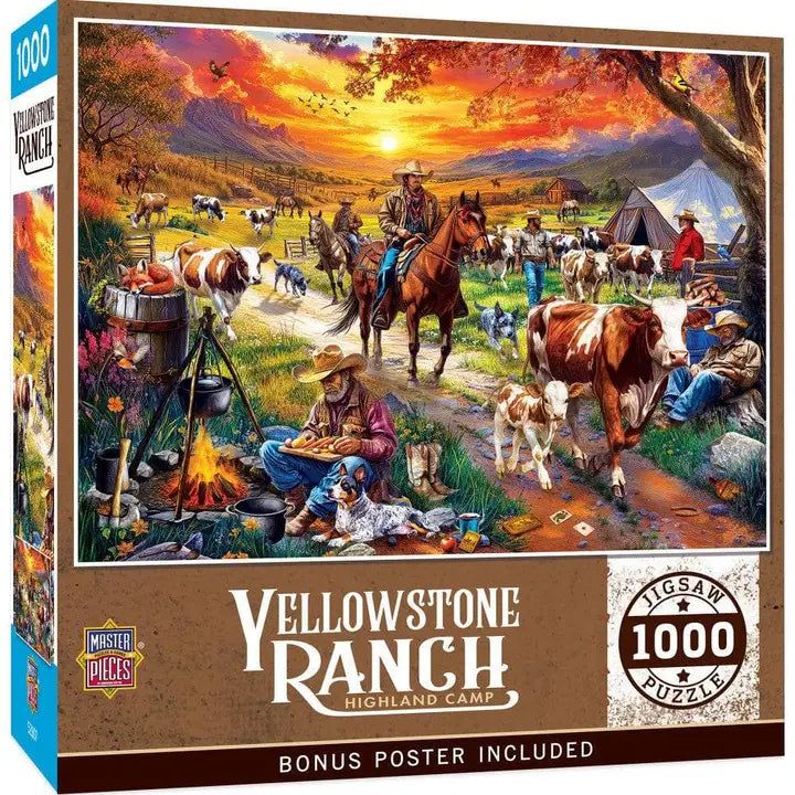 Masterpieces Yellowstone Ranch Highland Camp 1000 Piece Jigsaw Puzzle