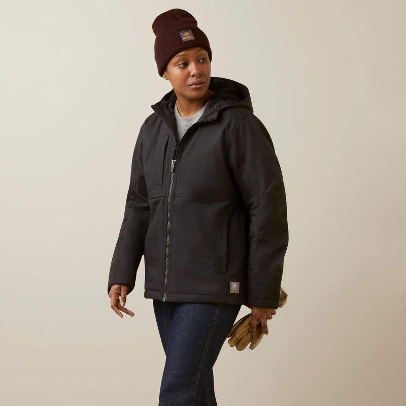 **Ariat Women's Rebar DuraCanvas Insulated Jacket Black