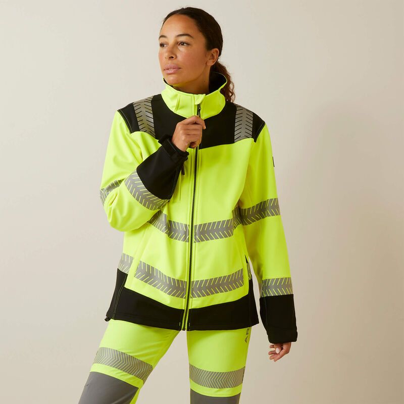 **Ariat Women's Rebar Hi-Vis Softshell Jacket Hi-Vis Yellow