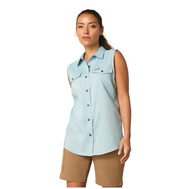 **Ariat Women's Rebar Made Tough VentTEK DuraStretch Tank - Bluejay Heather