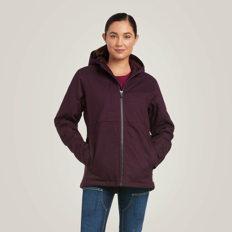 **Ariat Women's Rebar DuraCanvas Insulated Jacket - Plum