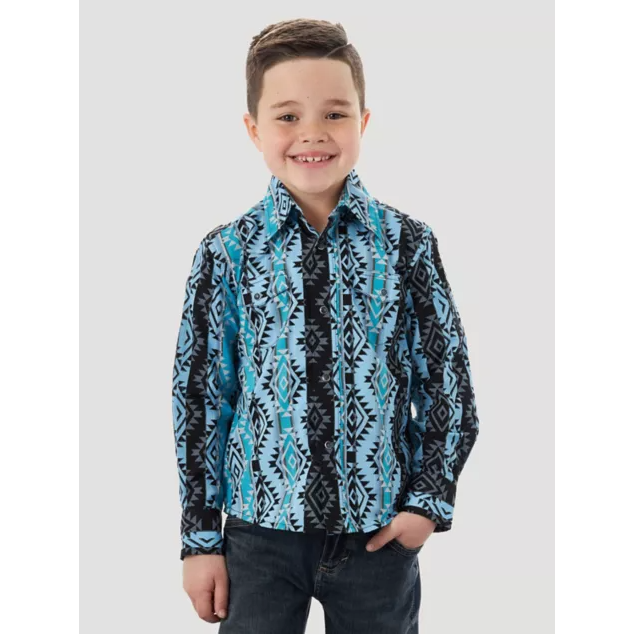 **Wrangler Boys Checotah Western Shirt**FINAL SALE**