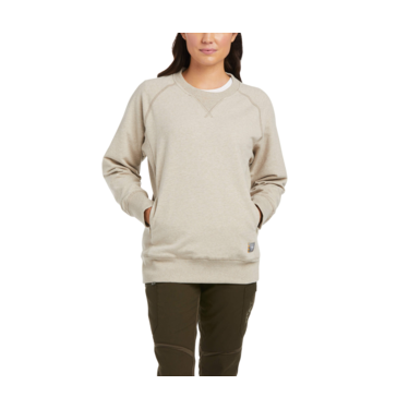 **Ariat Womens Rebar Workman Washed Fleece Sweatshirt Oat Heather**FINAL SALE**