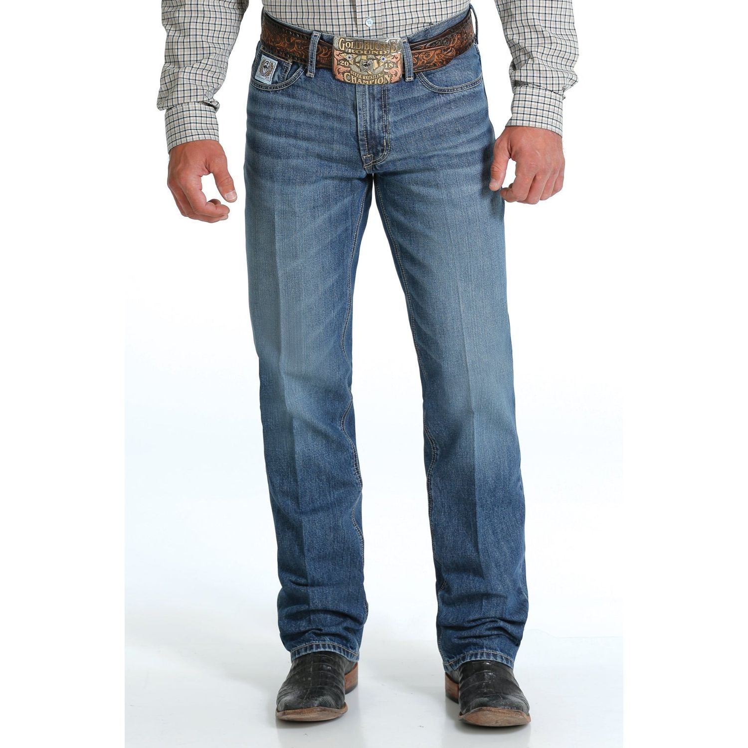 **Cinch Men's White Label Jeans - Medium Stone**FINAL SALE**