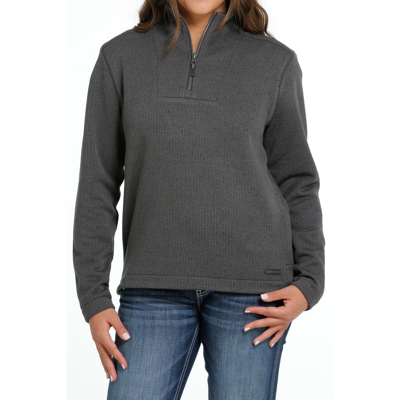 **Cinch Women's 1/4 Zip Sweater - Charcoal**FINAL SALE**