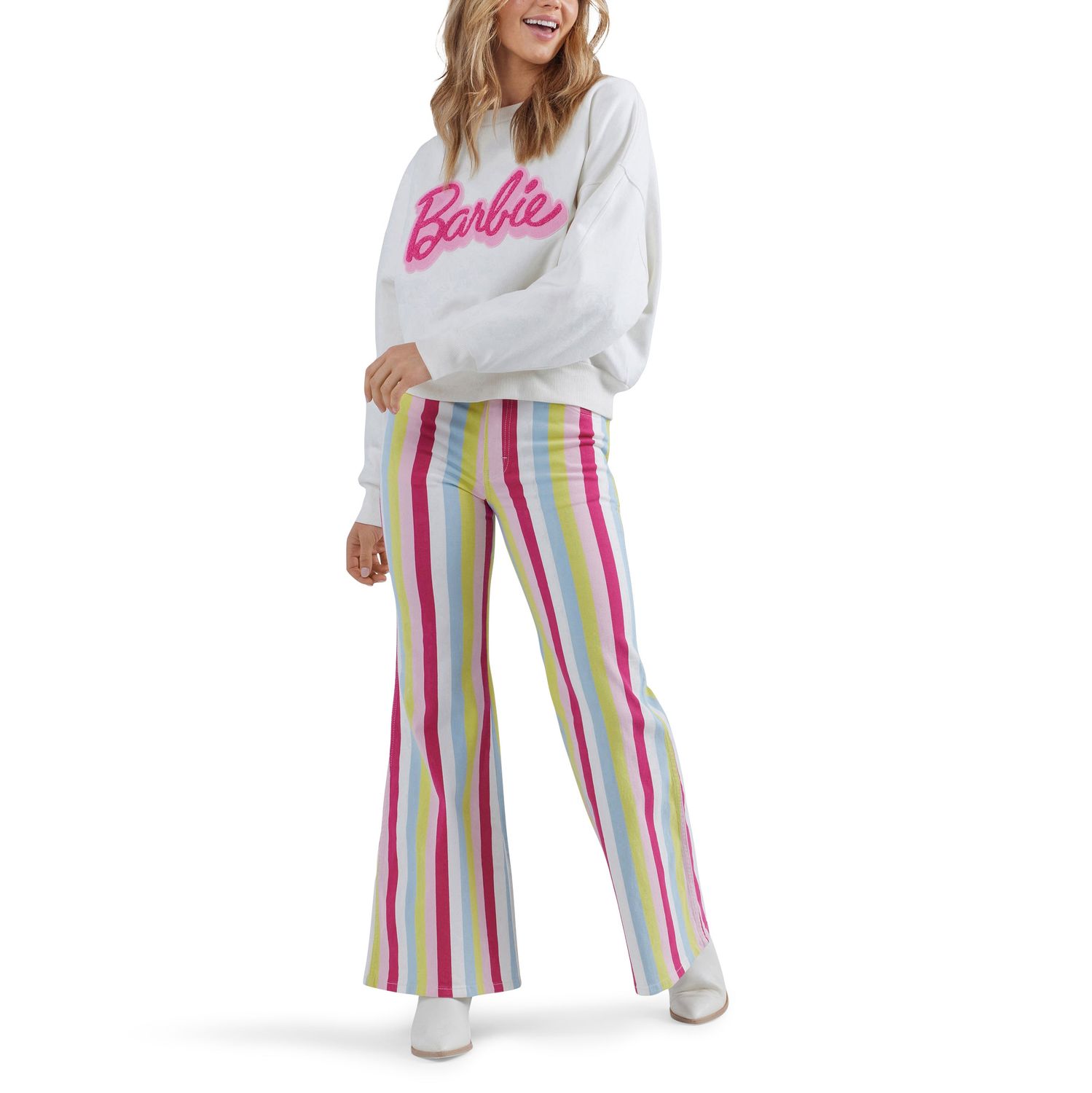 **Wrangler X Barbie Women's Striped Flare Jeans - Multi**FINAL SALE**