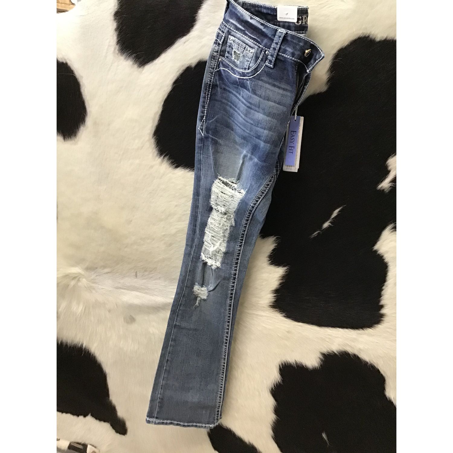 **Grace in LA Jeans w/Camo Insert**FINAL SALE**