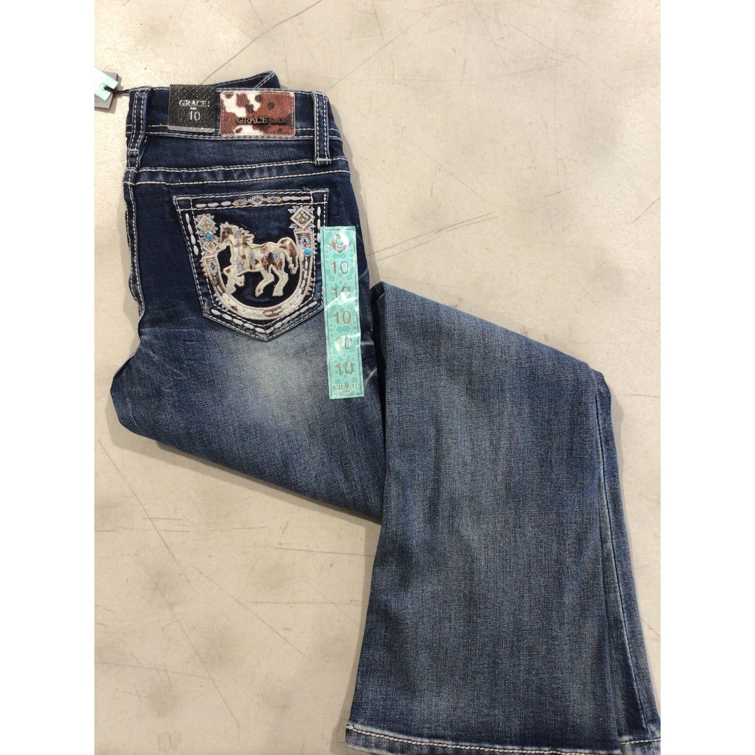 **Grace in LA Girl's Jeans - Horse**FINAL SALE**