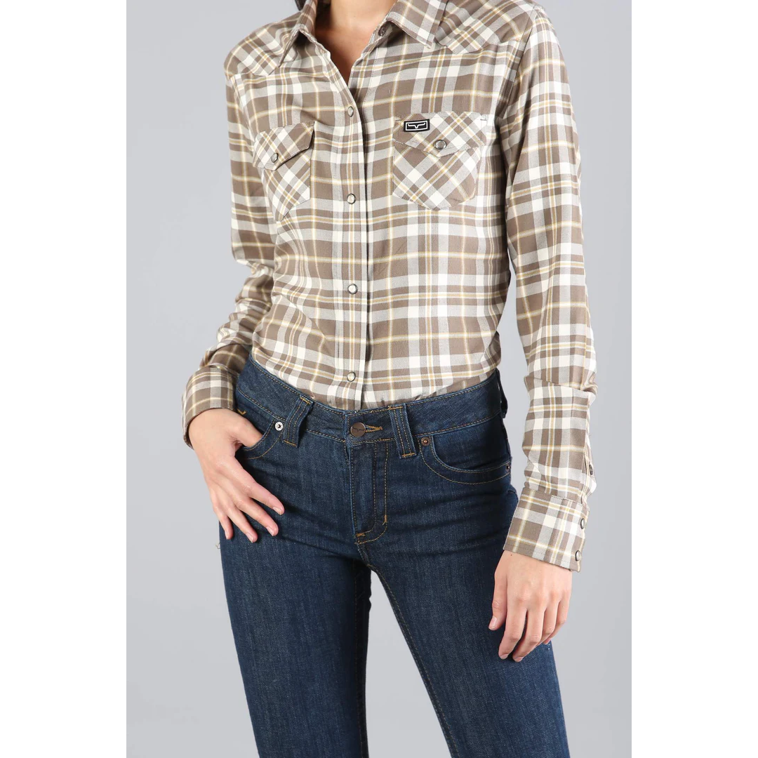 **Kimes Womens San Mateo Flannel LS Shirt**FINAL SALE**